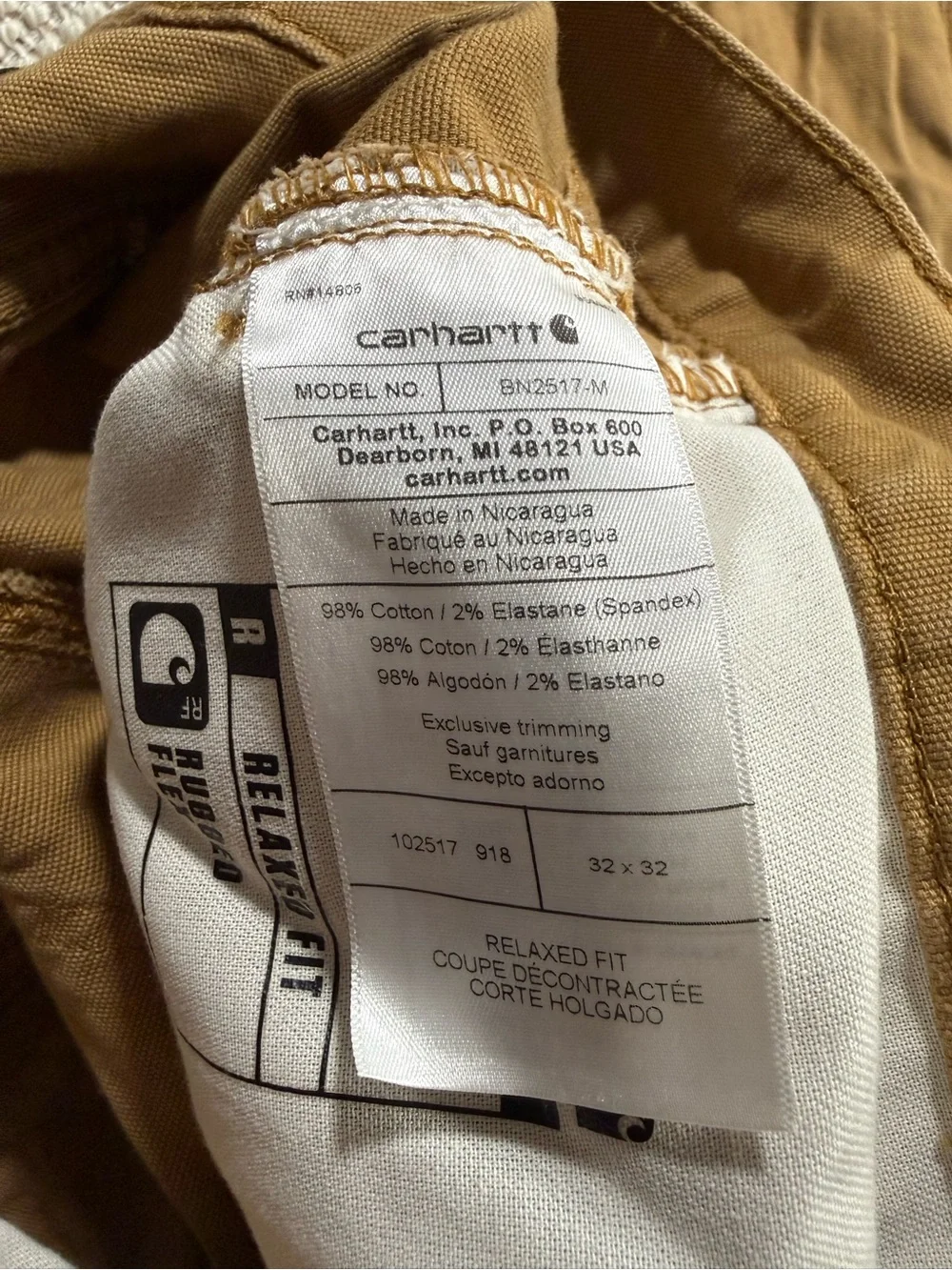Carhartt men’s 102517